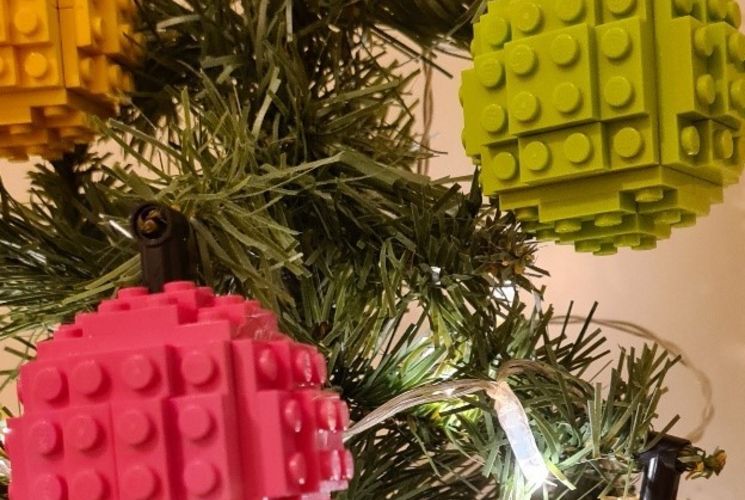 LEGO-kerstballen bouwen